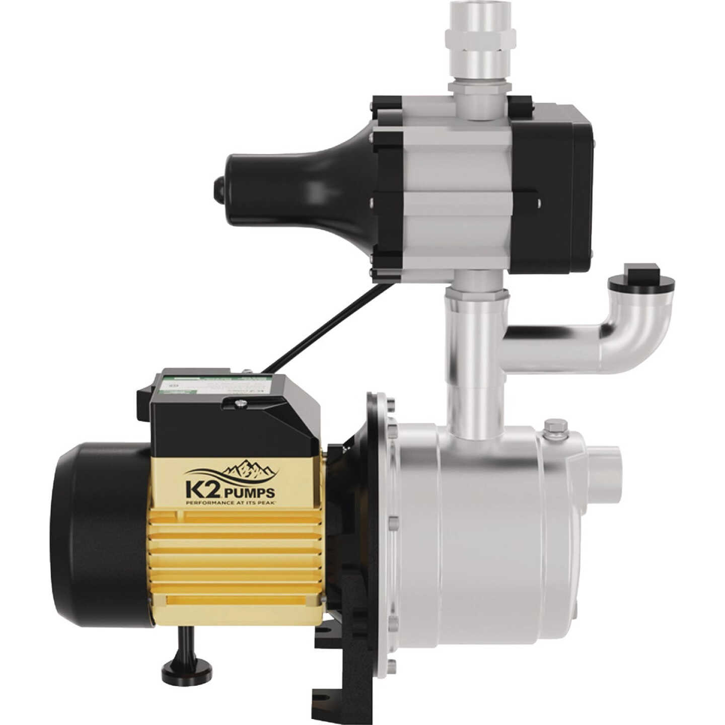 K2 3/4 HP Stainless Steel Automatic Booster Pump Image 4