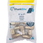 SharkBite 1 In. x 1 In. Barb 90 Deg. Brass 1/4 Bend PEX Elbow (10-Pack) Image 2