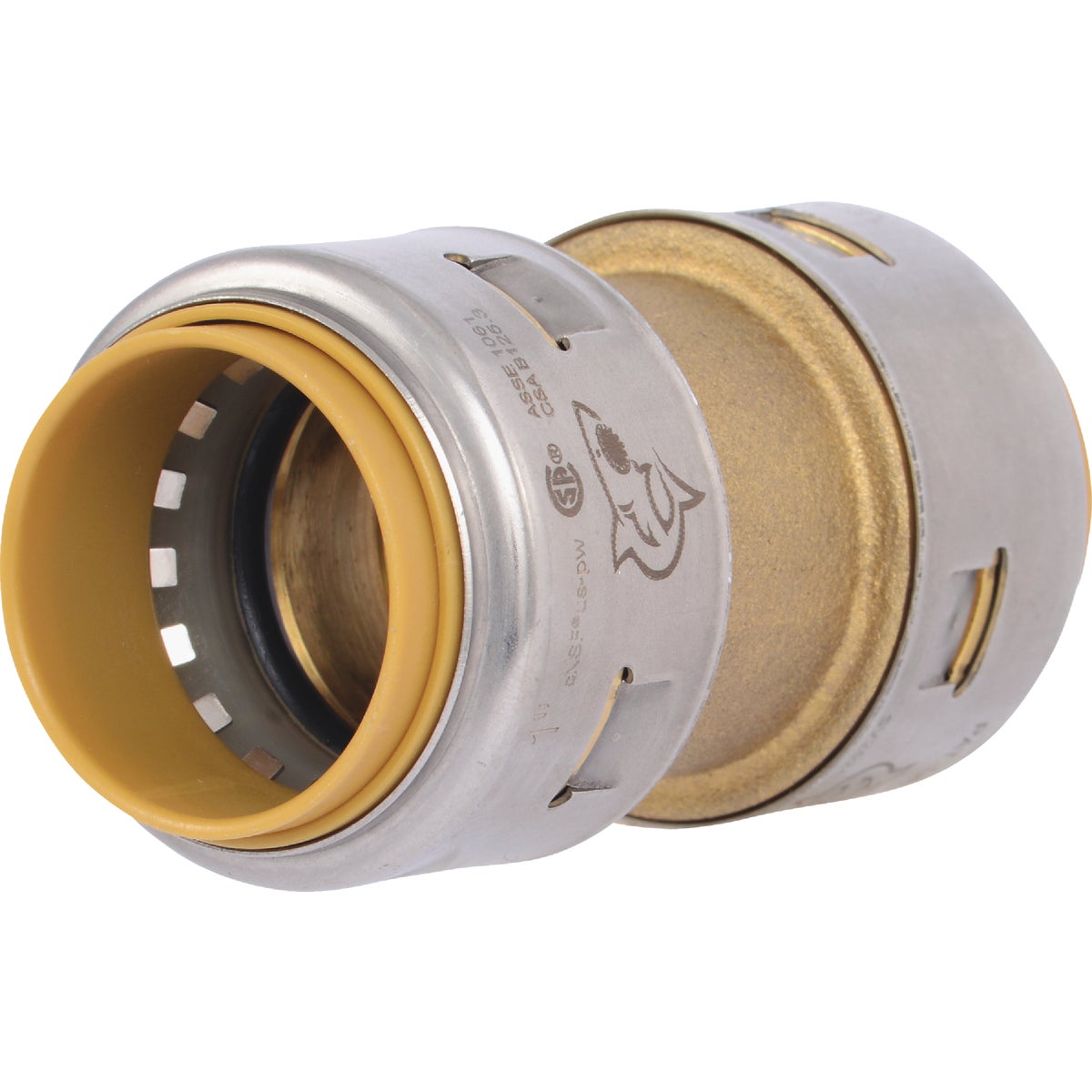 SharkBite 1 In. Push-to-Connect Straight Brass Coupling