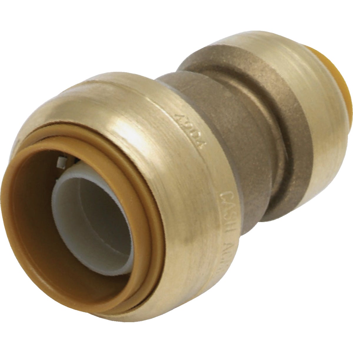 SharkBite 1 In. x 3/4 In. Push-to-Connect Brass Coupling
