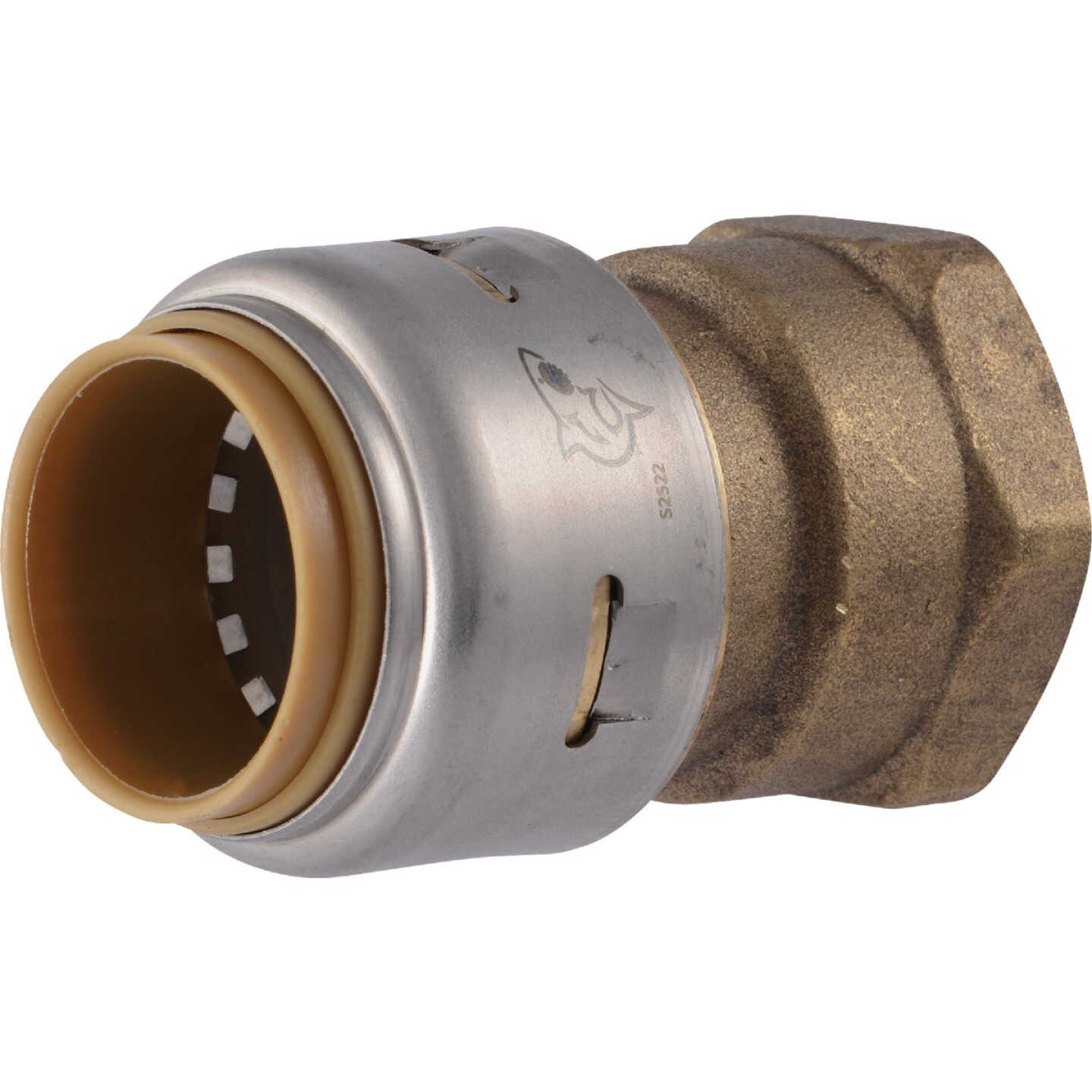 SharkBite 3/4 In. x 3/4 In. FNPT Straight Brass Push-to-Connect Female Adapter Image 1