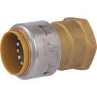 SharkBite 1 In. x 1 In. FNPT Straight Brass Push-to-Connect Female Adapter Image 1