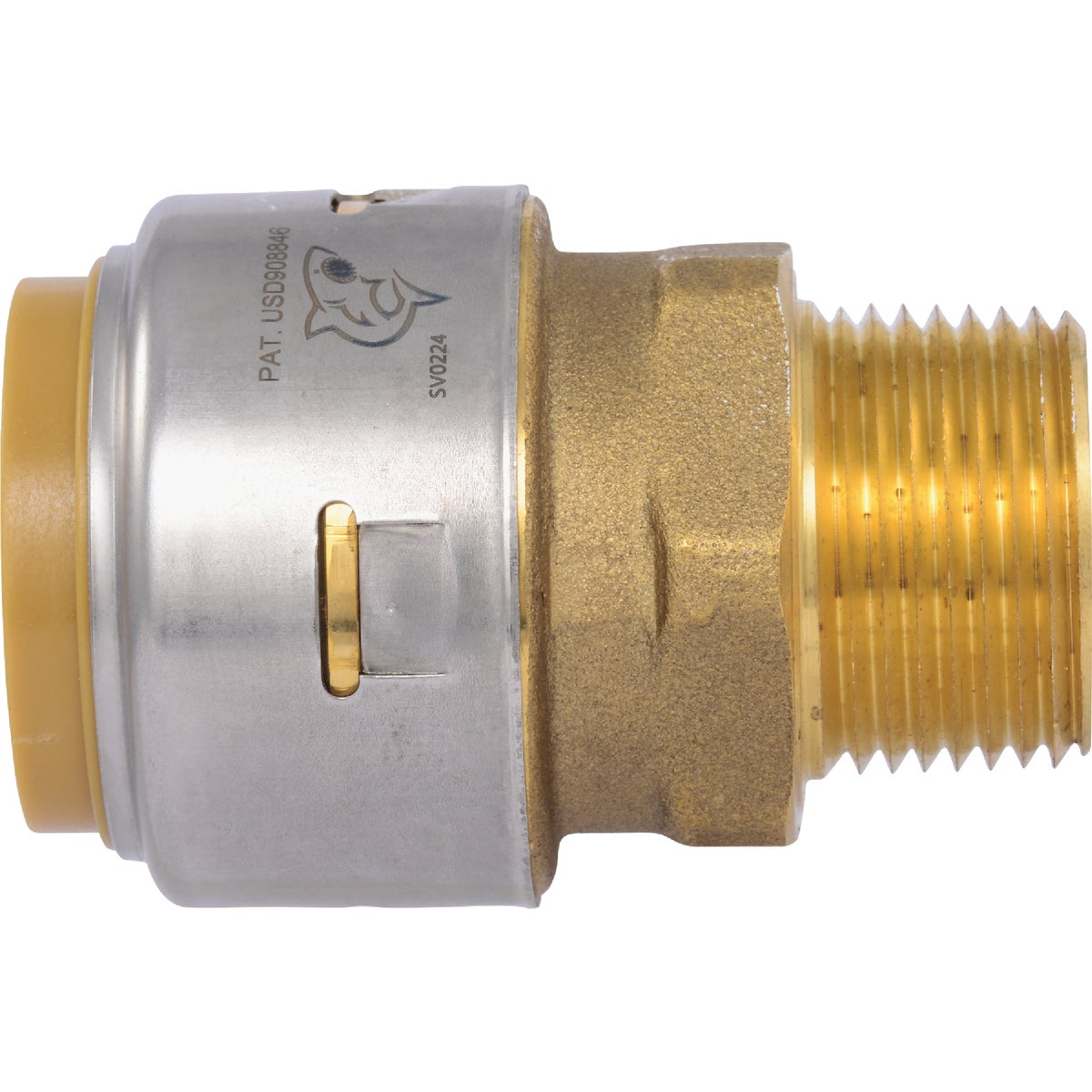 SharkBite 1 In. x 3/4 In. MNPT Reducing Brass Push-to-Connect Male Adapter Image 2