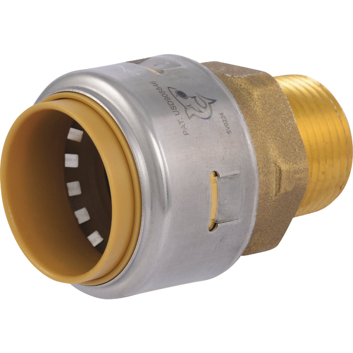 SharkBite 1 In. x 3/4 In. MNPT Reducing Brass Push-to-Connect Male Adapter Image 1