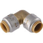 SharkBite 1/2 In. x 1/2 In. 90 Deg. Push-to-Connect Brass Elbow (1/4 Bend) Image 1