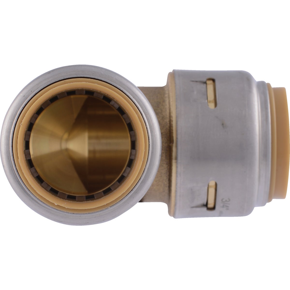 SharkBite 3/4 In. x 3/4 In. 90 Deg. Push-to-Connect Brass Elbow (1/4 Bend) Image 6
