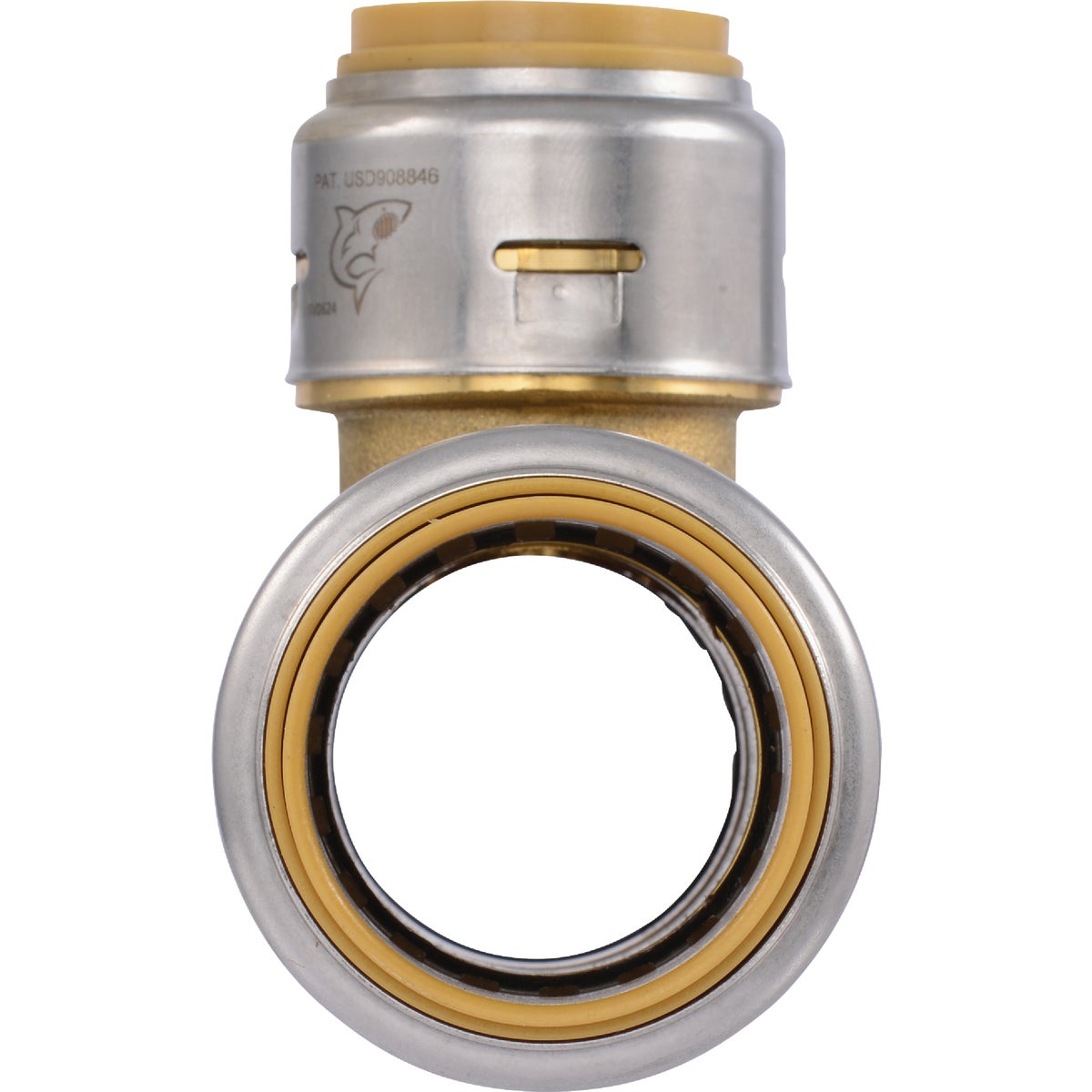 SharkBite 1 In. X 1 In. X 3/4 In. Push-to-Connect Tee Image 2