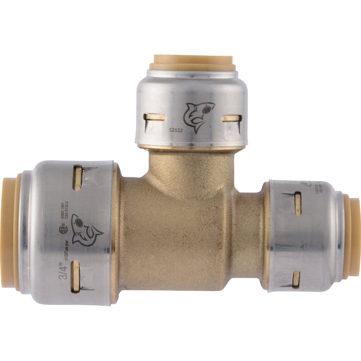 SharkBite 3/4 In. X 1/2 In. X 1/2 In. Push-to-Connect Tee Image 5