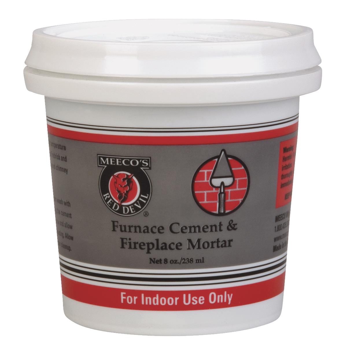 Meeco's Red Devil 1/2 Pt. Black Furnace Cement & Fireplace Mortar