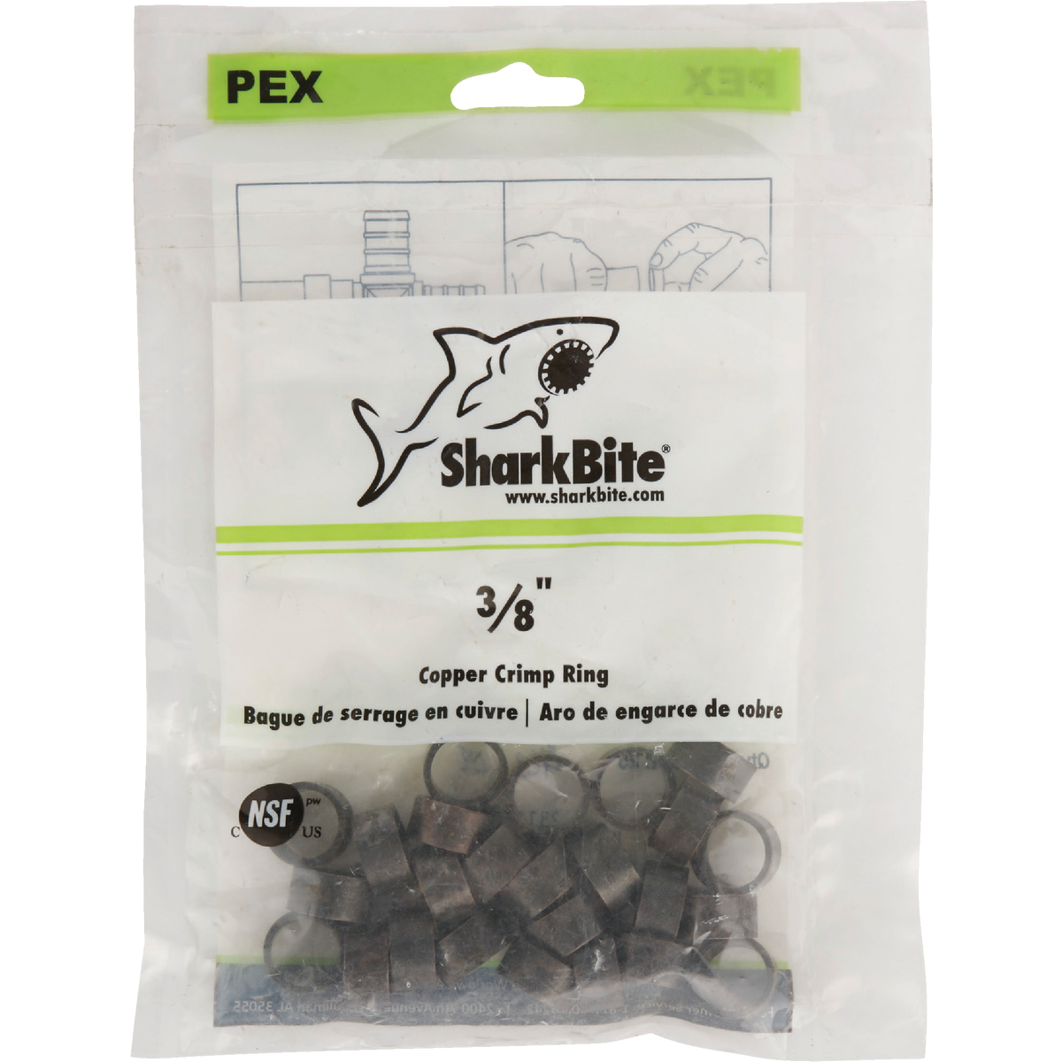 SharkBite 3/8 In. Copper PEX Crimp Ring (25-Pack) Image 2