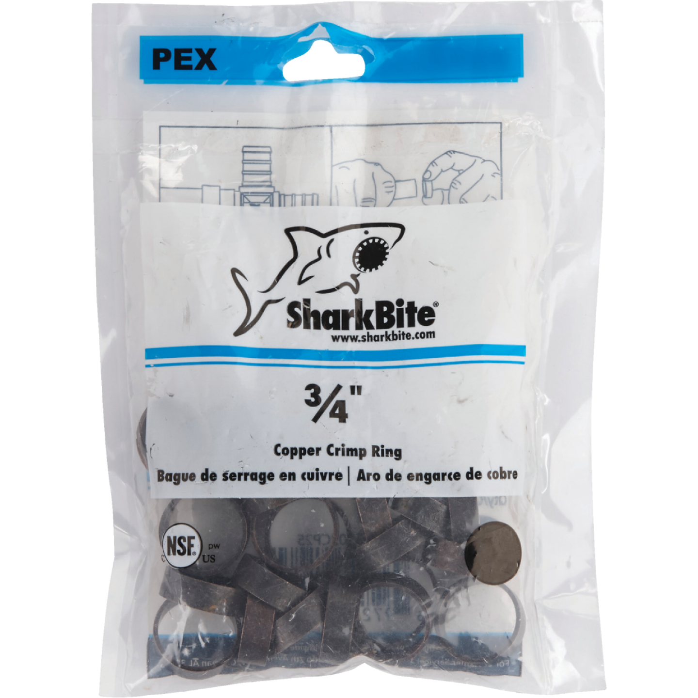 SharkBite 3/4 In. Copper PEX Crimp Ring (25-Pack) Image 2