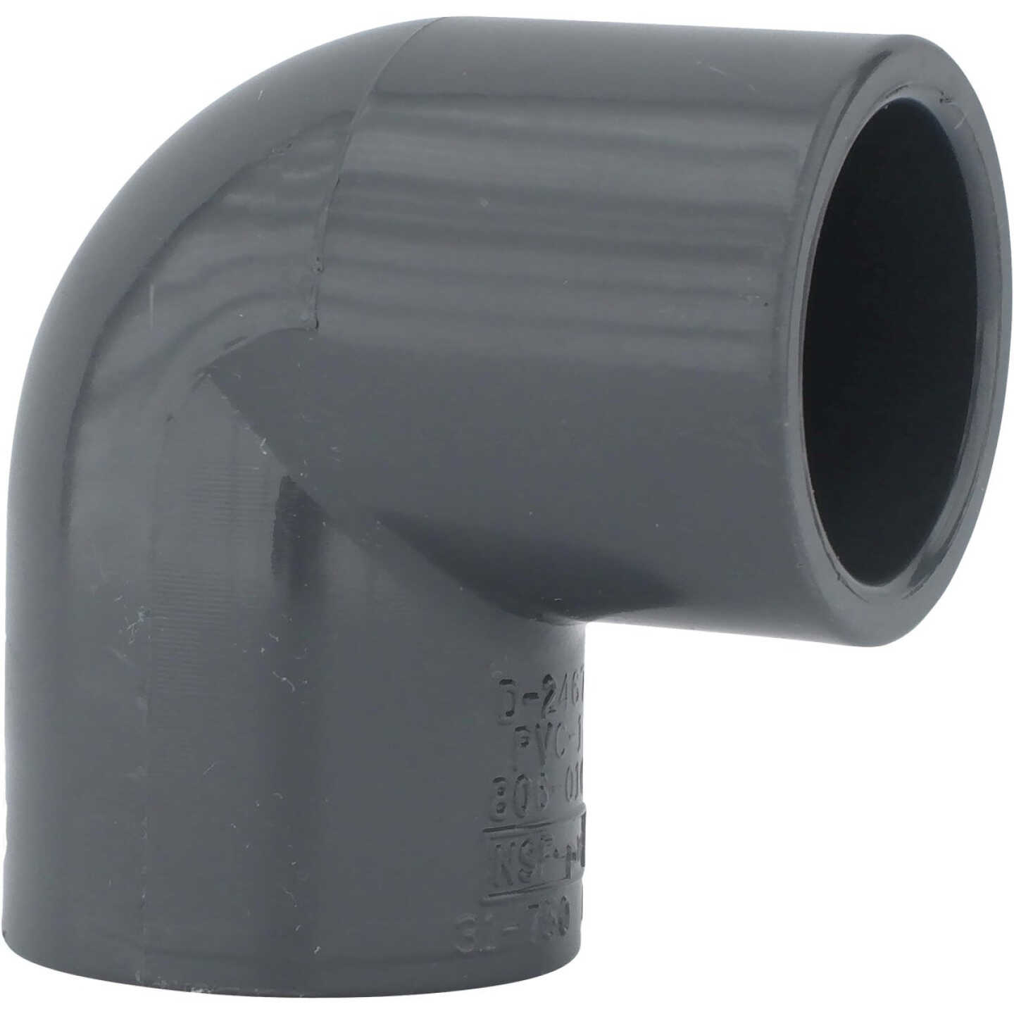 Charlotte Pipe 1 In. Slip x Slip Schedule 80 90 Deg. PVC Elbow (1/4 Bend) Image 1