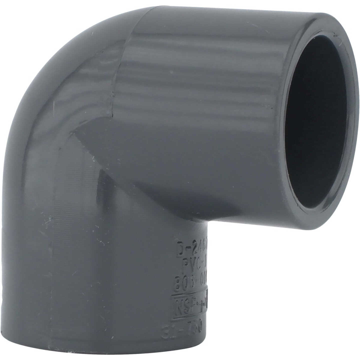 Charlotte Pipe 1-1/2 In. Slip x Slip Schedule 80 90 Deg. PVC Elbow (1/4 Bend) Image 1