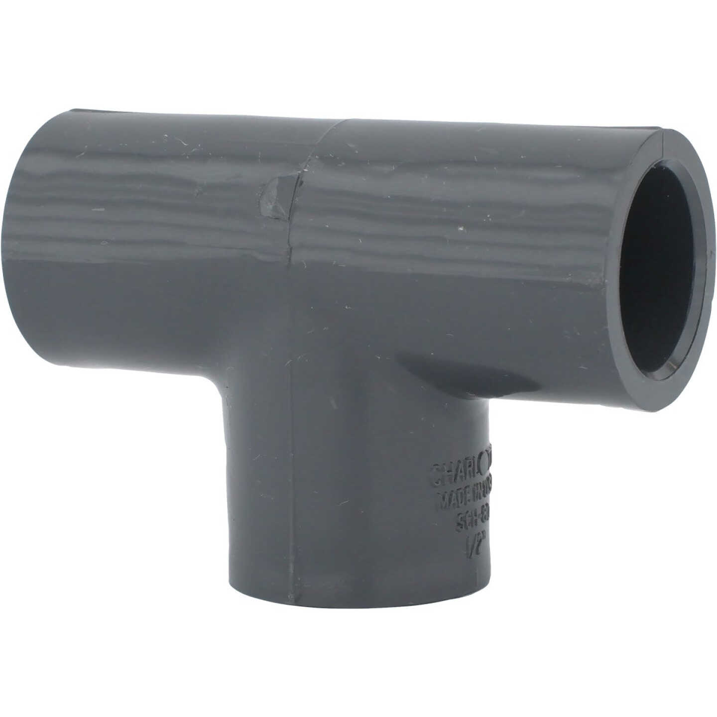 Charlotte Pipe 1/2 In. Slip Schedule 80 PVC Tee Image 1