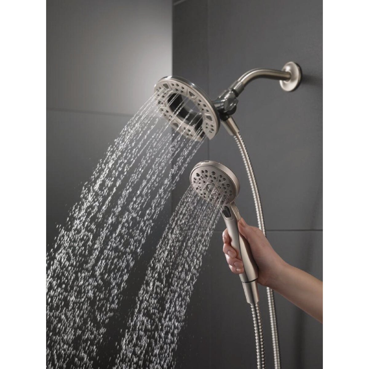 Delta In2ition 5-Spray 1.75GPM Two-In-One Shower, Chrome Image 5