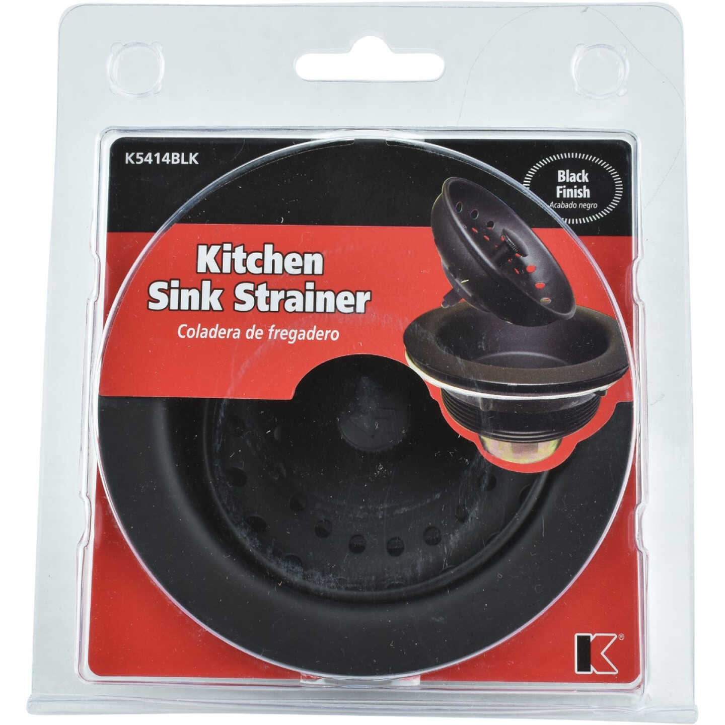 Keeney Work Horse 3-1/2 In. to 4 In. Black Stainless Steel Strainer Image 4