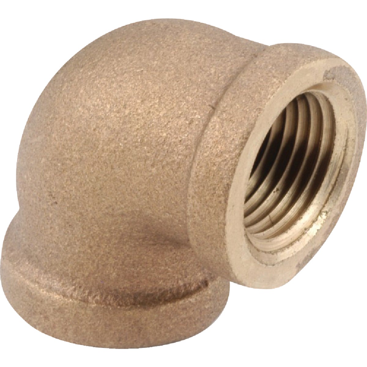 Anderson Metals 3/8 In. 90 Deg. Red Brass Threaded Elbow (1/4 Bend) Image 1