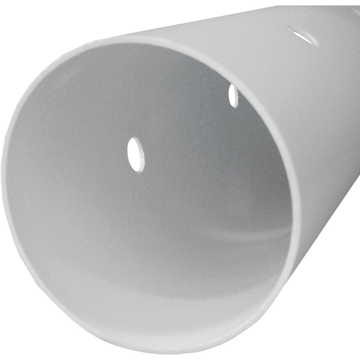 Charlotte Pipe 4 In. x 10 Ft. Indiana Perforated PVC Drain & Sewer Pipe, Belled End
