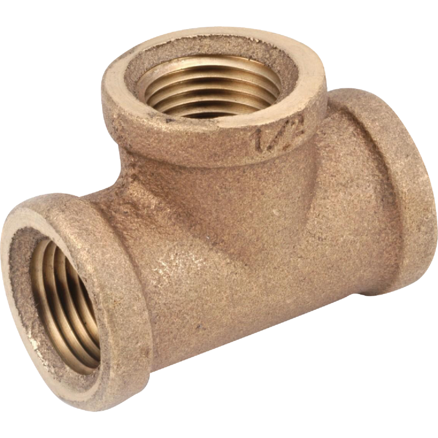 Anderson Metals 1 In. Red Brass Threaded Tee Image 1