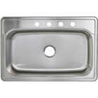 Common Goods 33 In. x 22 In. x 9 in. Top Mount Stainless Steel Kitchen Sink Image 3