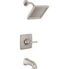 Delta Geist Brushed Nickel Single-Handle Tub and Shower Faucet Image 1