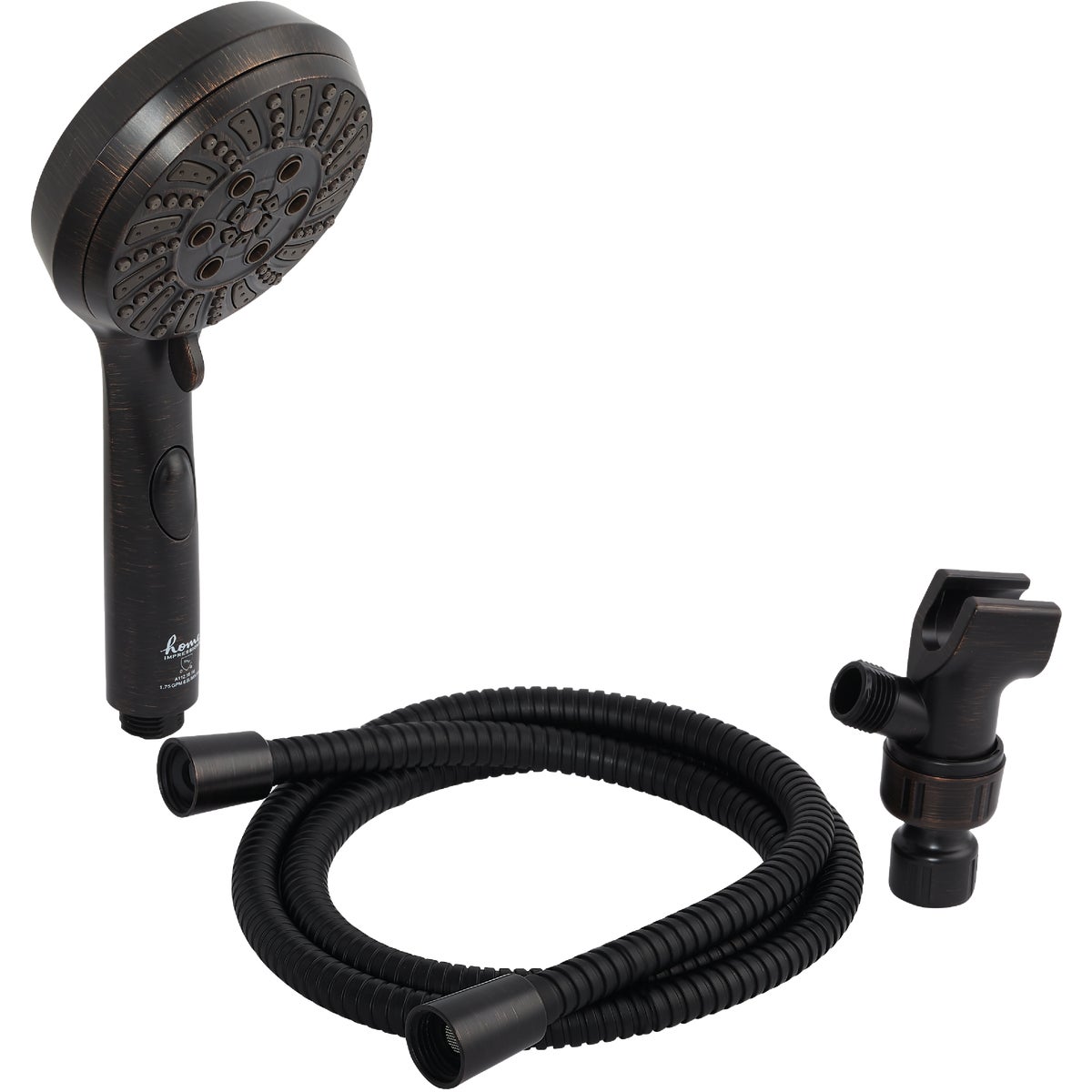 Home Impressions 6-Spray 1.8 GPM Handheld Shower Head, Oil-Rubbed Bronze Image 3