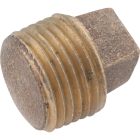 Anderson Metals 1/4 In. Red Brass Threaded Cored Pipe Plug Image 1