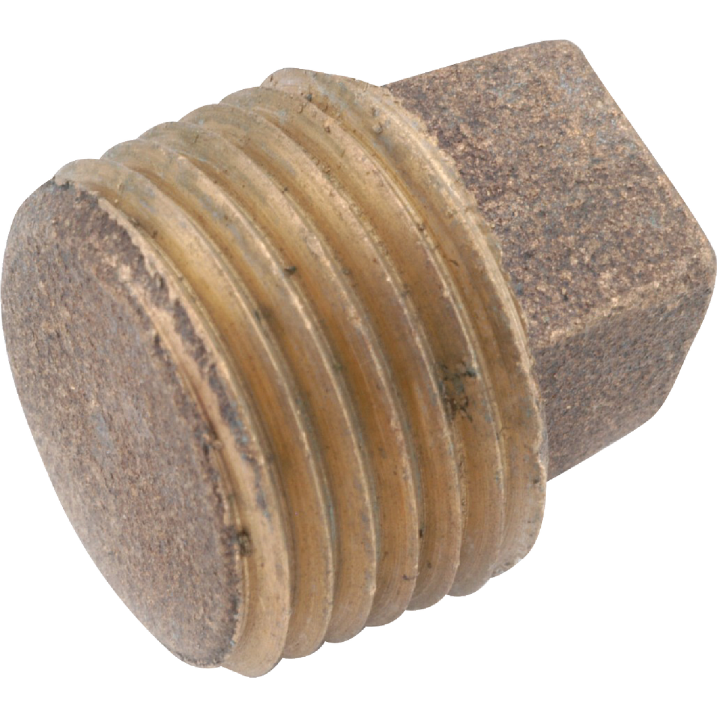 Anderson Metals 3/8 In. Red Brass Threaded Cored Pipe Plug Image 1