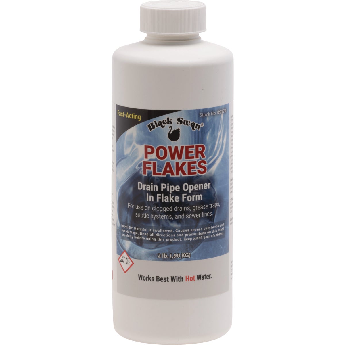 Black Swan Power Flakes Drain Pipe Opener, 2 Lb.