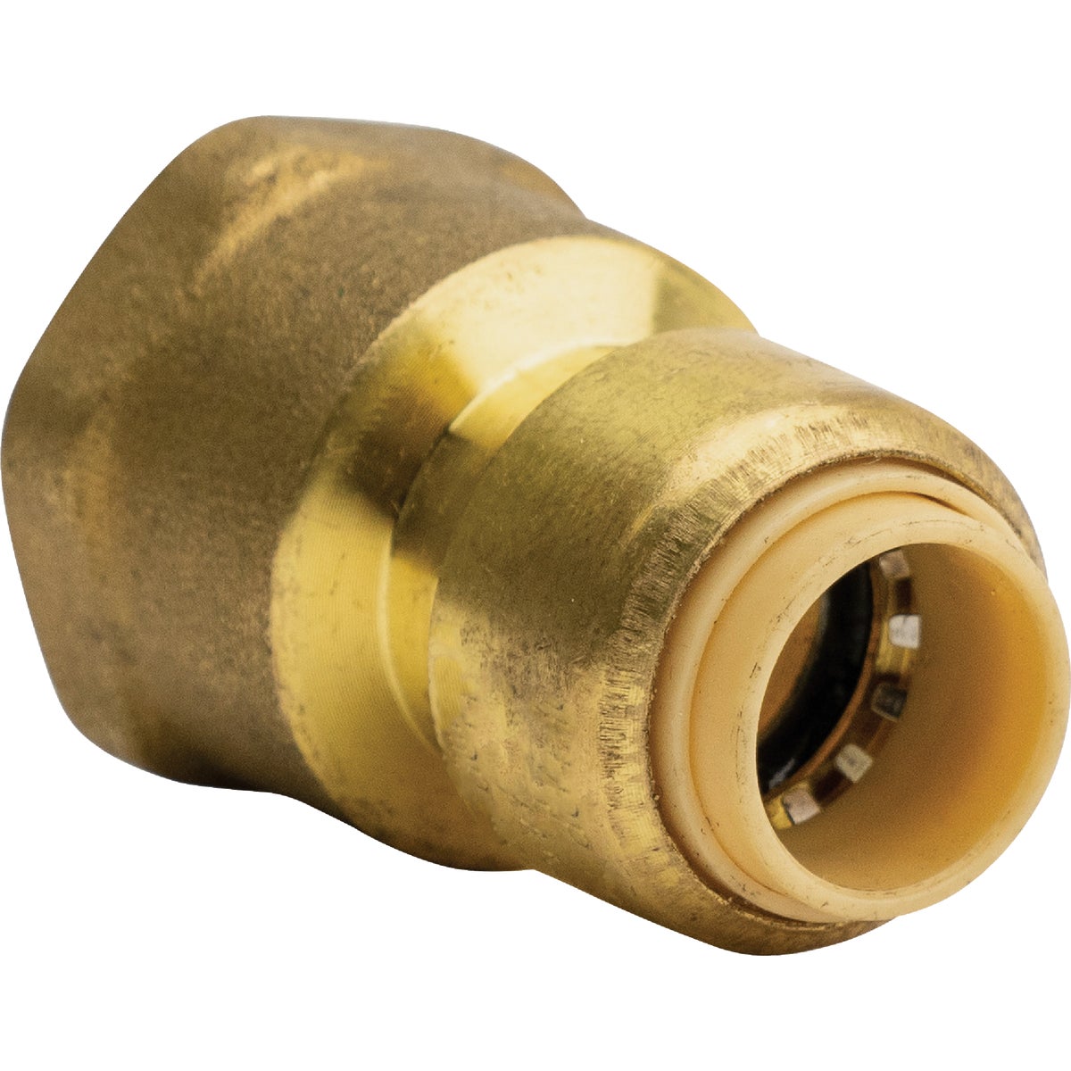 QuickFitting 3/8 In. Push-to-Connect x 1/2 In. FNPT Brass Reducing Female Adapter