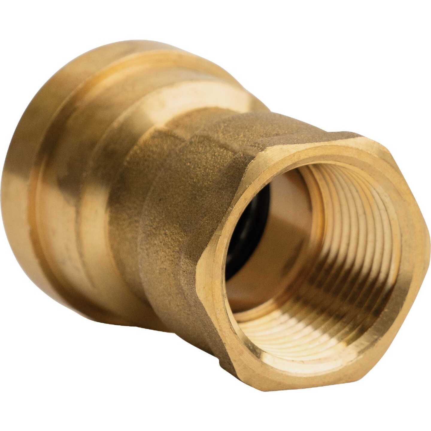 QuickFitting 3/8 In. Push-to-Connect x 1/2 In. FNPT Brass Reducing Female Adapter Image 4