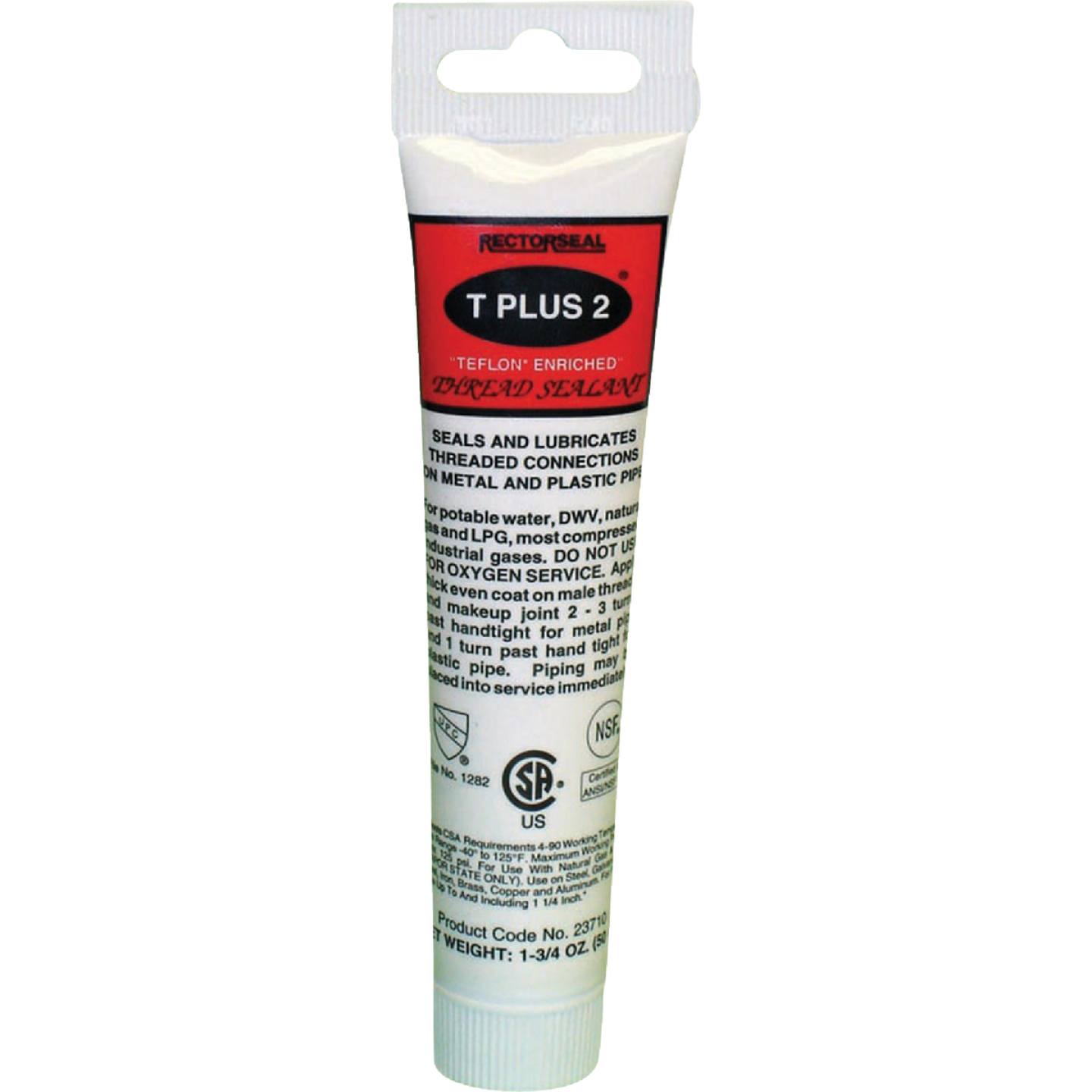 Rectorseal T Plus 1-3/4 Oz. White Pipe Thread Sealant with PTFE Image 1