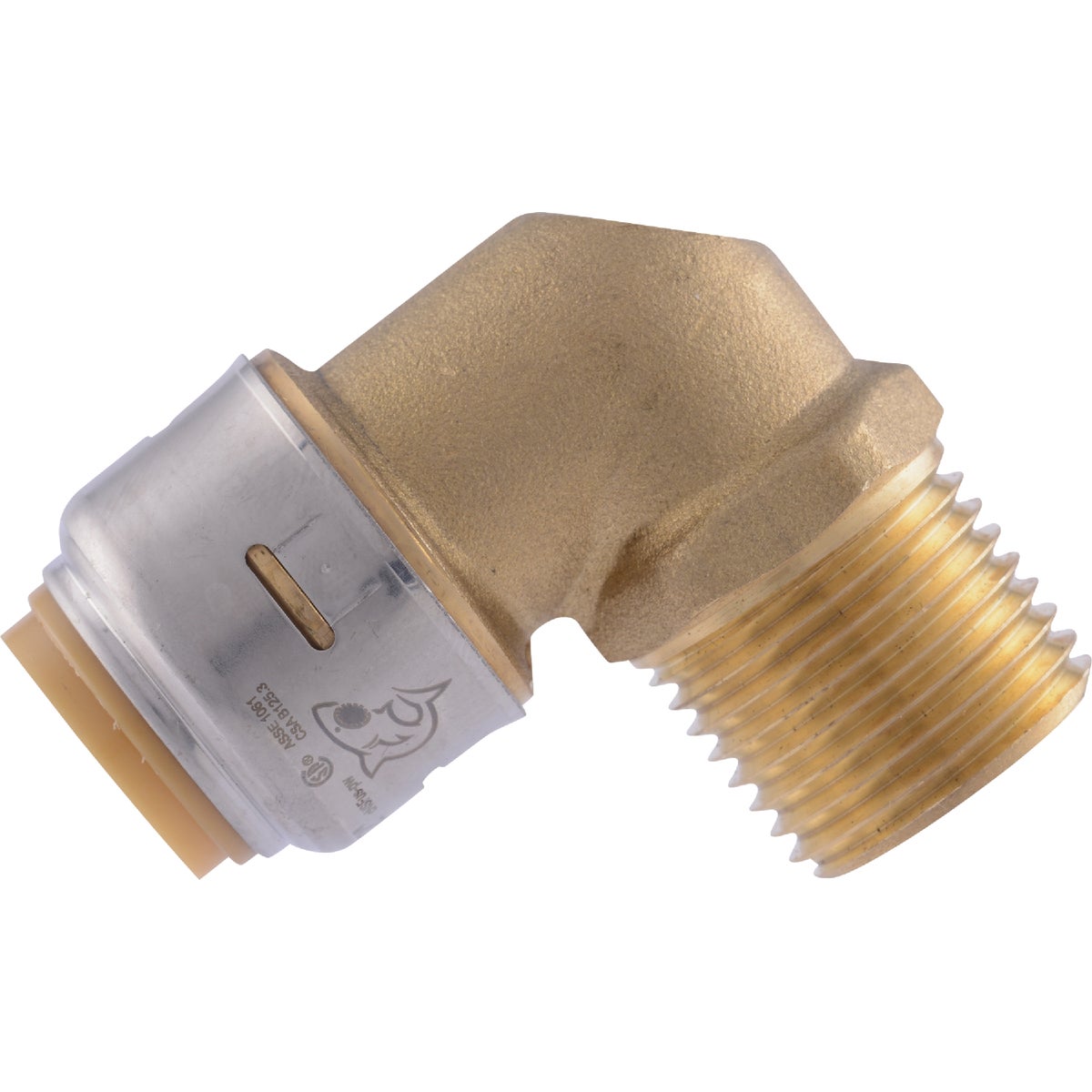 SharkBite 1/2 In. x 1/2 In. Push-to-Connect MNPT Brass Elbow (1/4 Bend) Image 5