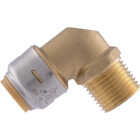 SharkBite 1/2 In. x 1/2 In. Push-to-Connect MNPT Brass Elbow (1/4 Bend) Image 5