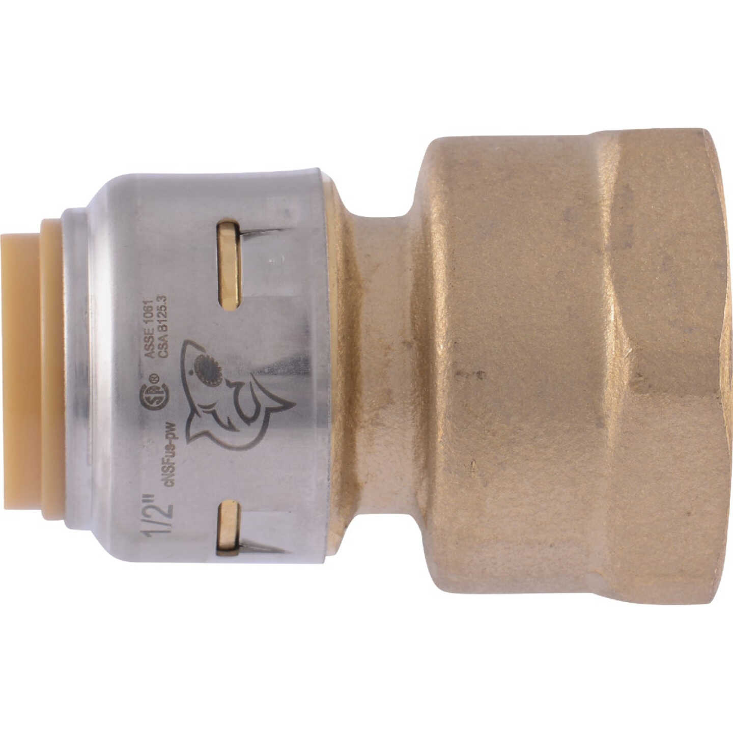 SharkBite 1/2 In. x 3/4 In. FNPT Reducing Brass Push-to-Connect Female Adapter Image 3