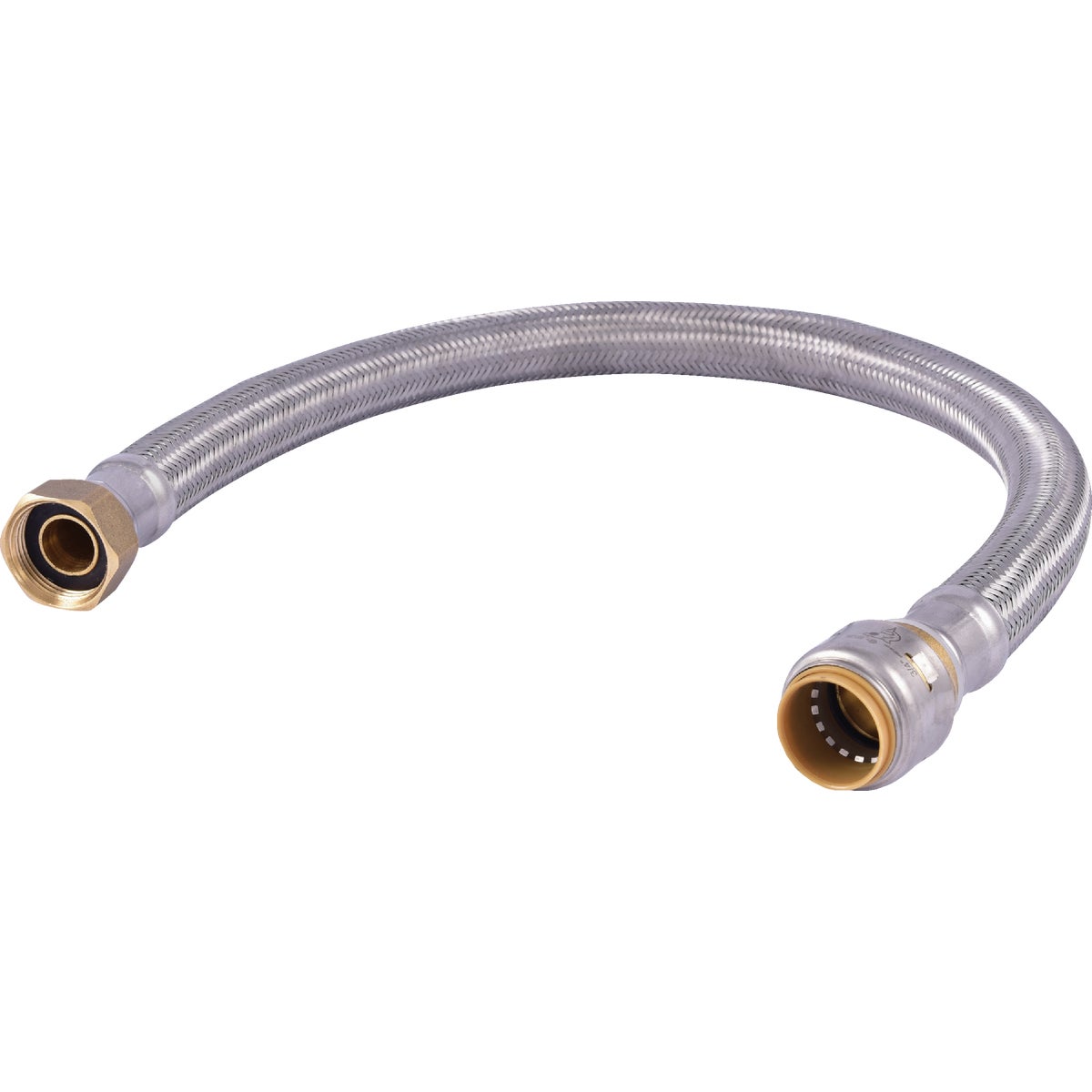 SharkBite 3/4 In. SB X 3/4 In. FIP X 24 In. L Braided Flexible Water Heater Connector