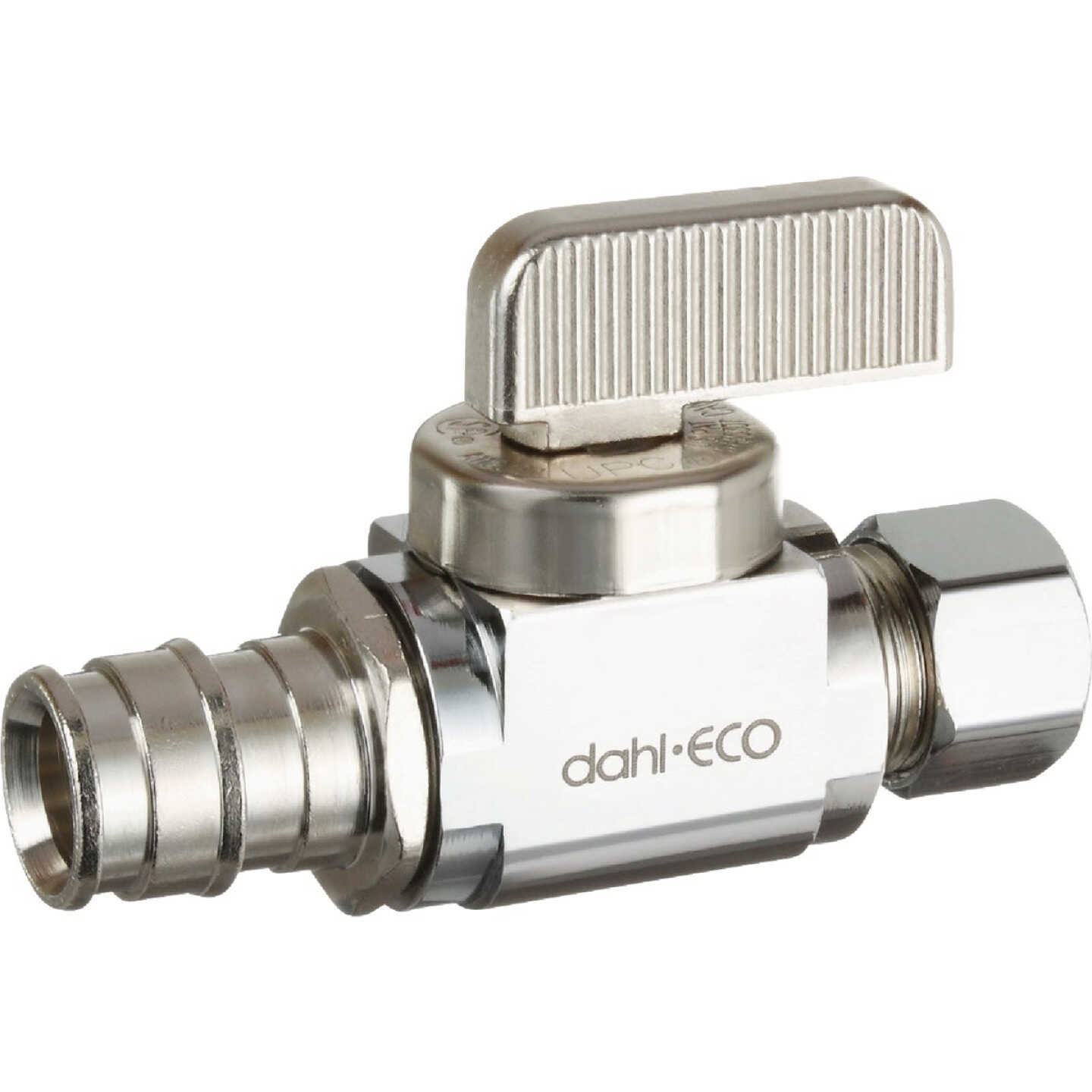 dahl 1/2 In. Cold Expansion x 3/8 In. OD Comp Straight Plated Supply Stop Image 1