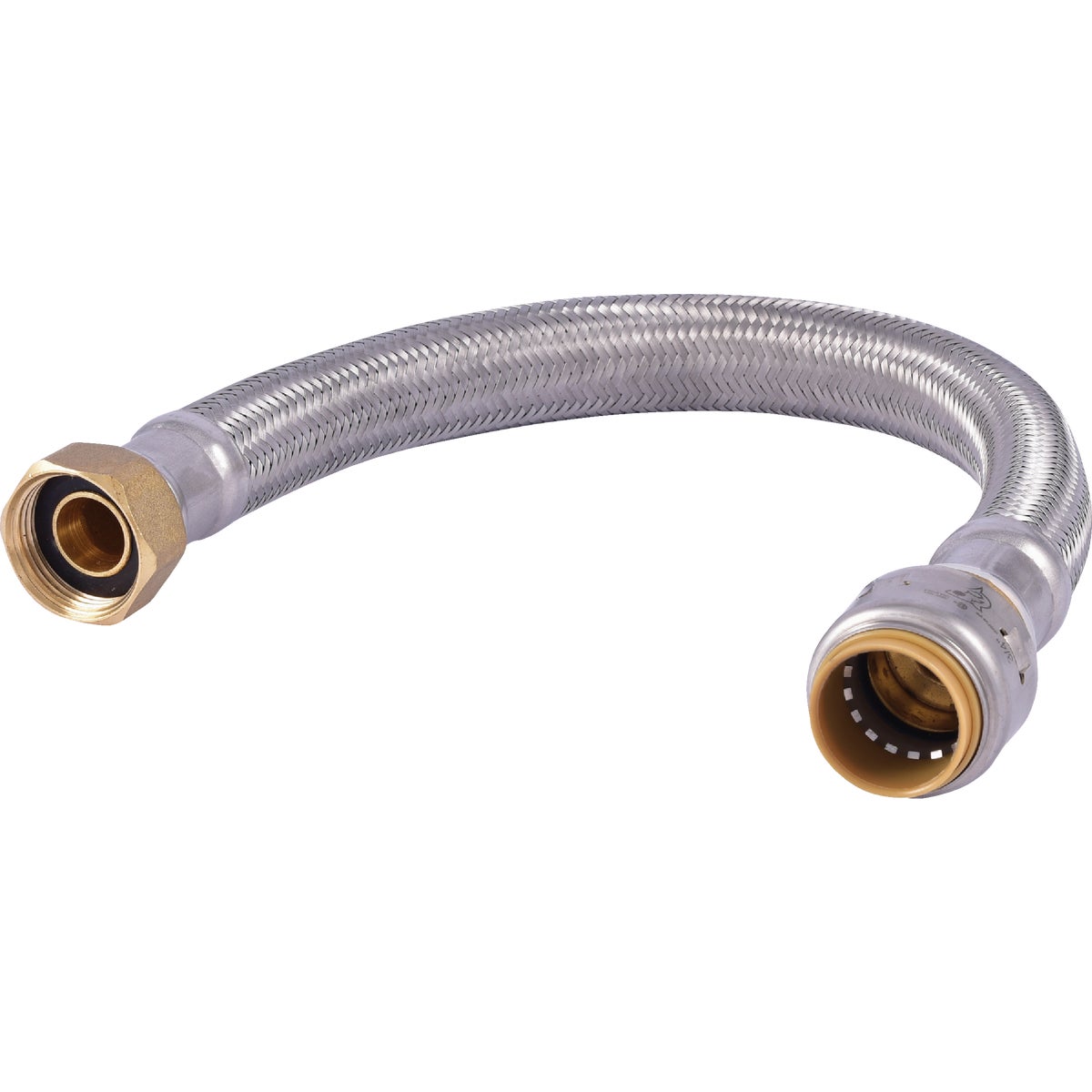 SharkBite 3/4 In. SB X 3/4 In. FIP X 15 In. L Braided Flexible Water Heater Connector