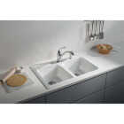 8" WHITE VIKRELL SINK Image 3