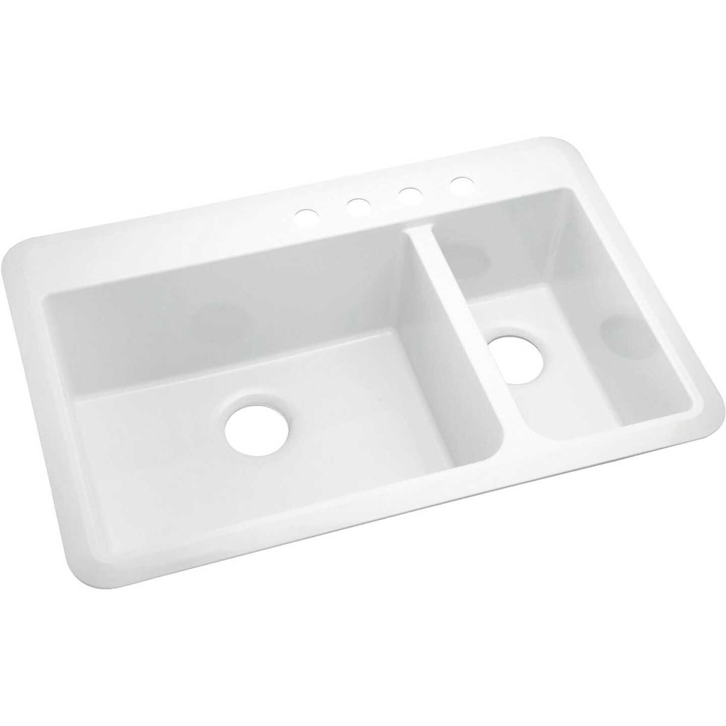 9"/8" WHITE VIKRELL SINK Image 2