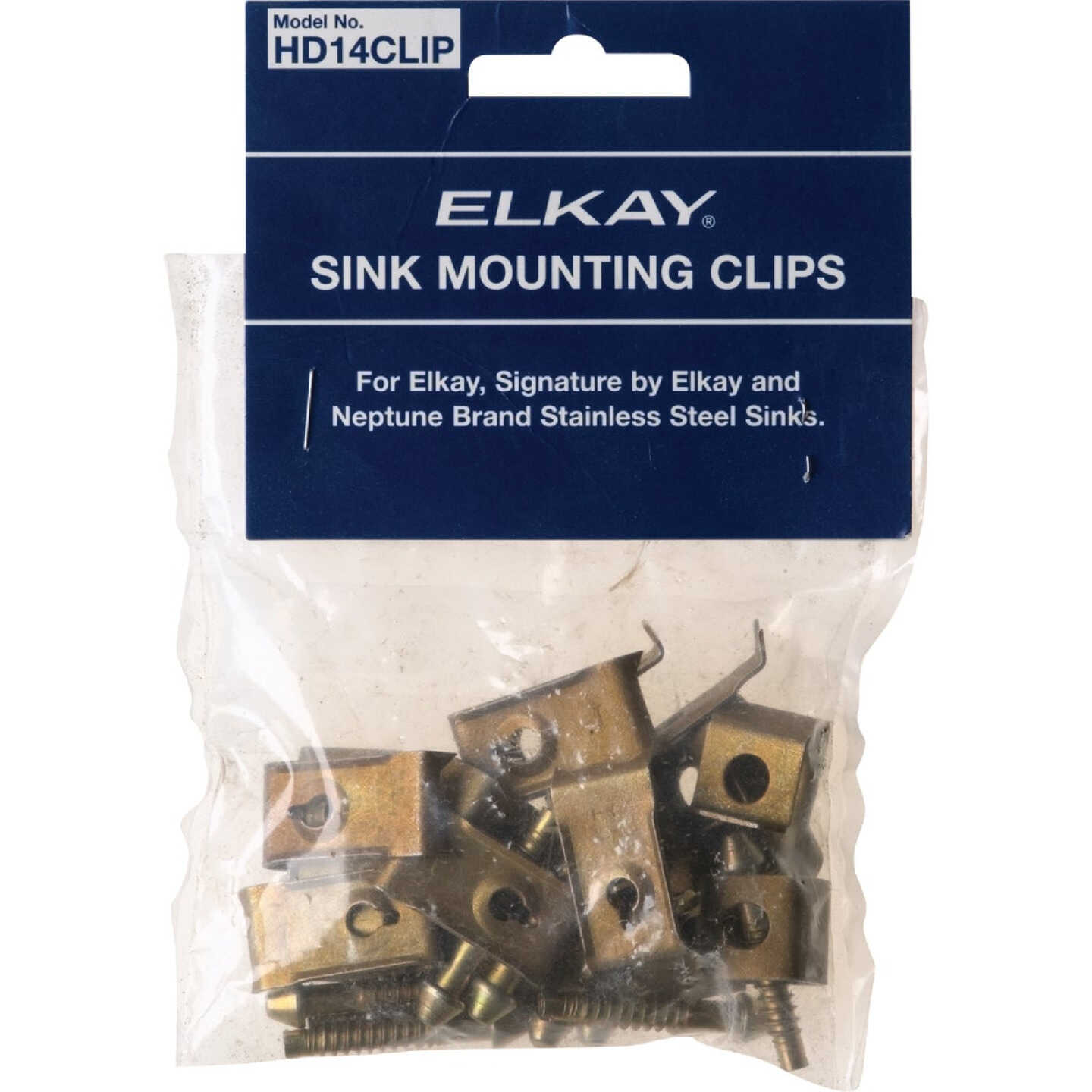 Elkay 1-1/4 In. Sink Clip for Elkay and Neptune SS Sinks (14 Count) Image 1