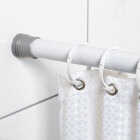 Zenith Zenna Home 60 In. White Shower Rod Cover Image 2