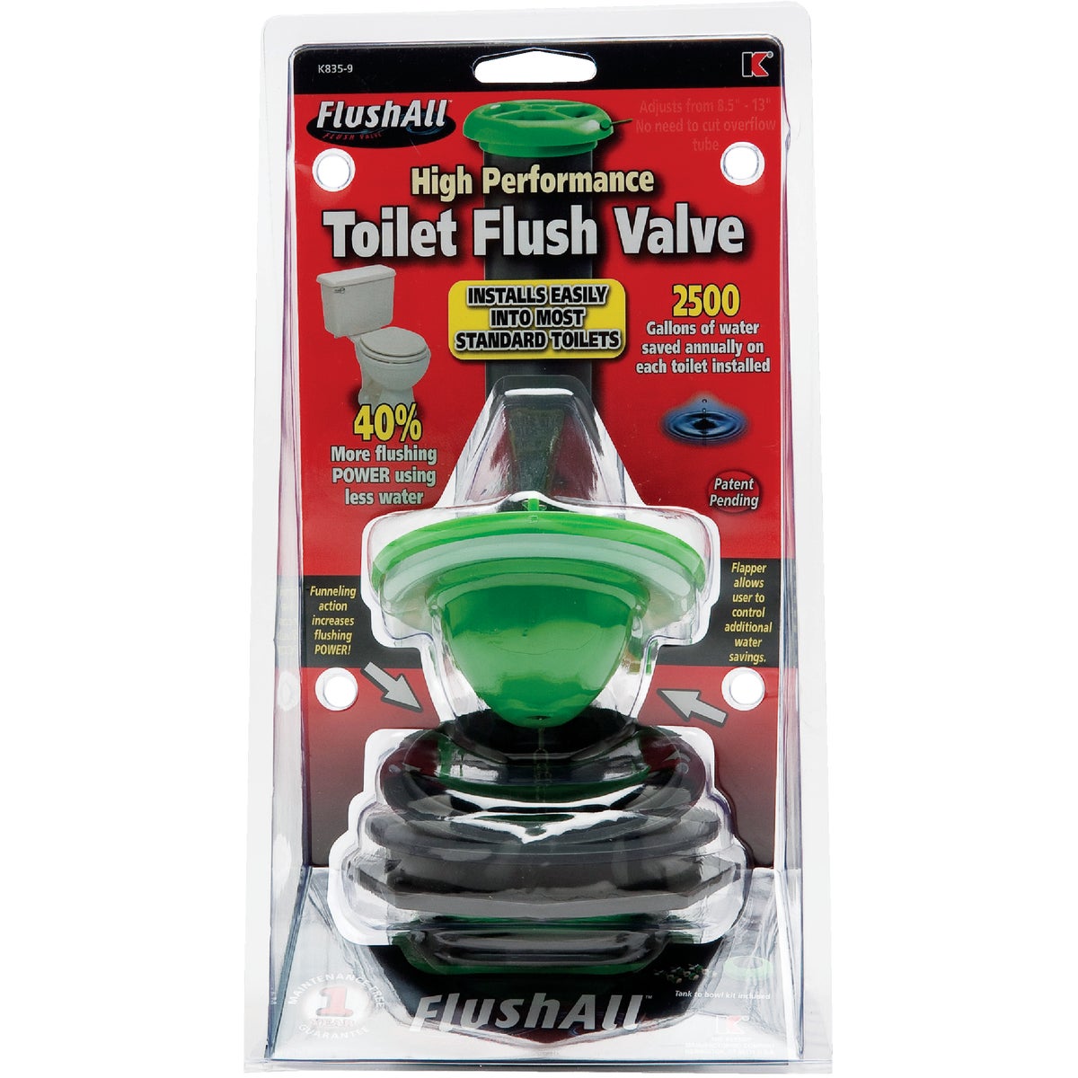 Keeney FlushAll 3 In. High Performance Flush Valve Image 2