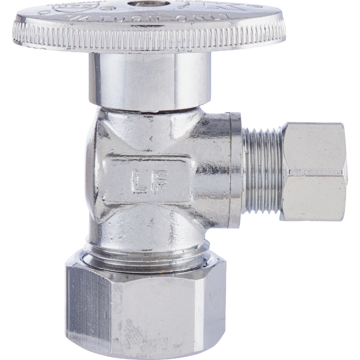 Plumb Pak 5/8 In. Coarse Thread Inlet by 3/8 In. OD out Quarter Turn Angle Valve Image 2