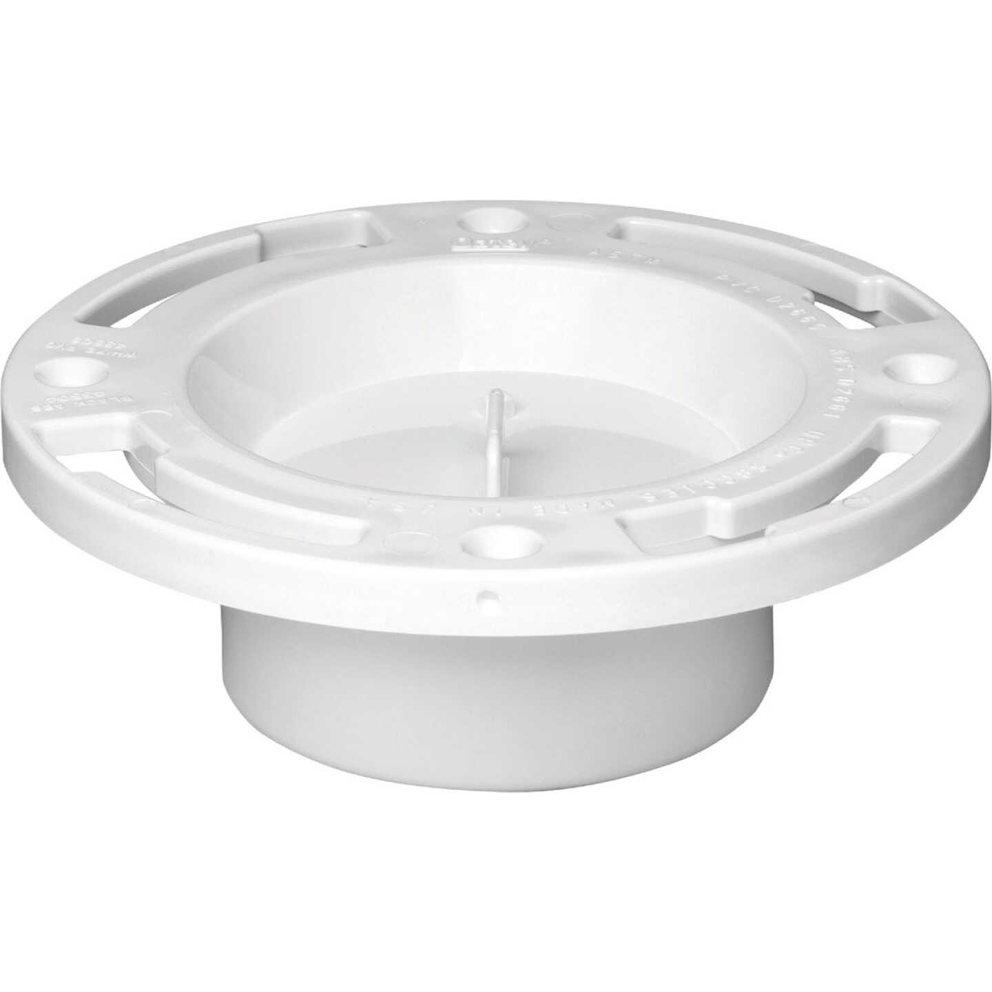 Oatey 3 In. Schedule 40 DWV Level-Fit PVC Closet Flange Image 1