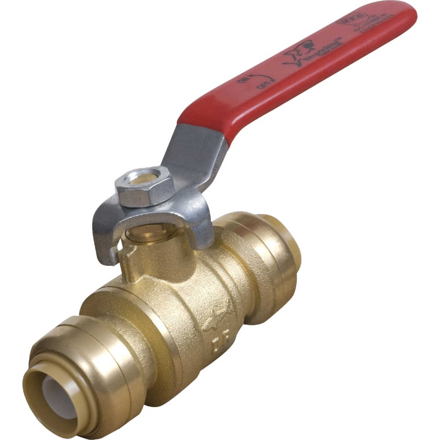 SharkBite 1 In. Brass Push-Fit Ball Valve Image 1