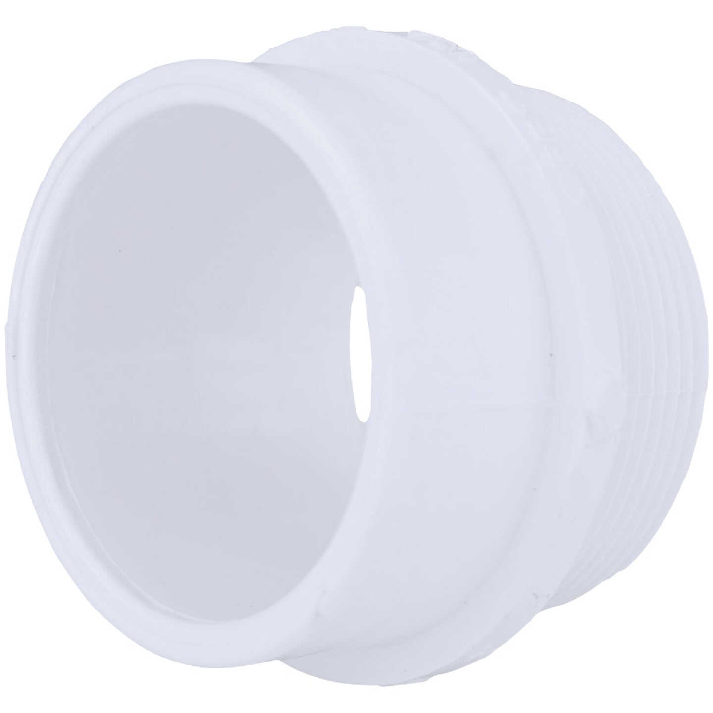 Charlotte Pipe 2 In. SPG x 2 In. MIP Schedule 40 DWV PVC Adapter Image 1