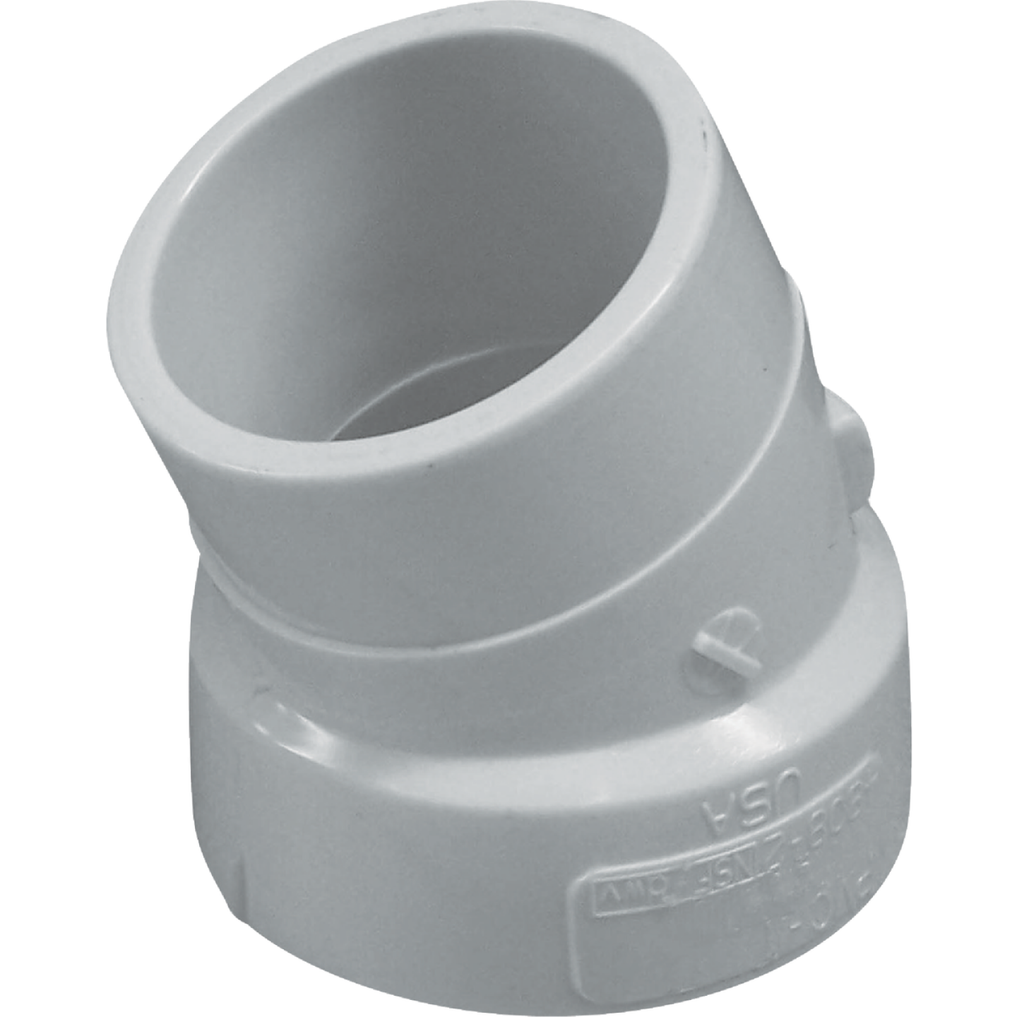 Charlotte Pipe 4 In. Schedule 40 22-1/2 Deg. DWV PVC Street Elbow (1/16 Bend) Image 1