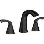 Moen Lindor 2-Handle Lever Widespread Bathroom Faucet, Matte Black Image 1