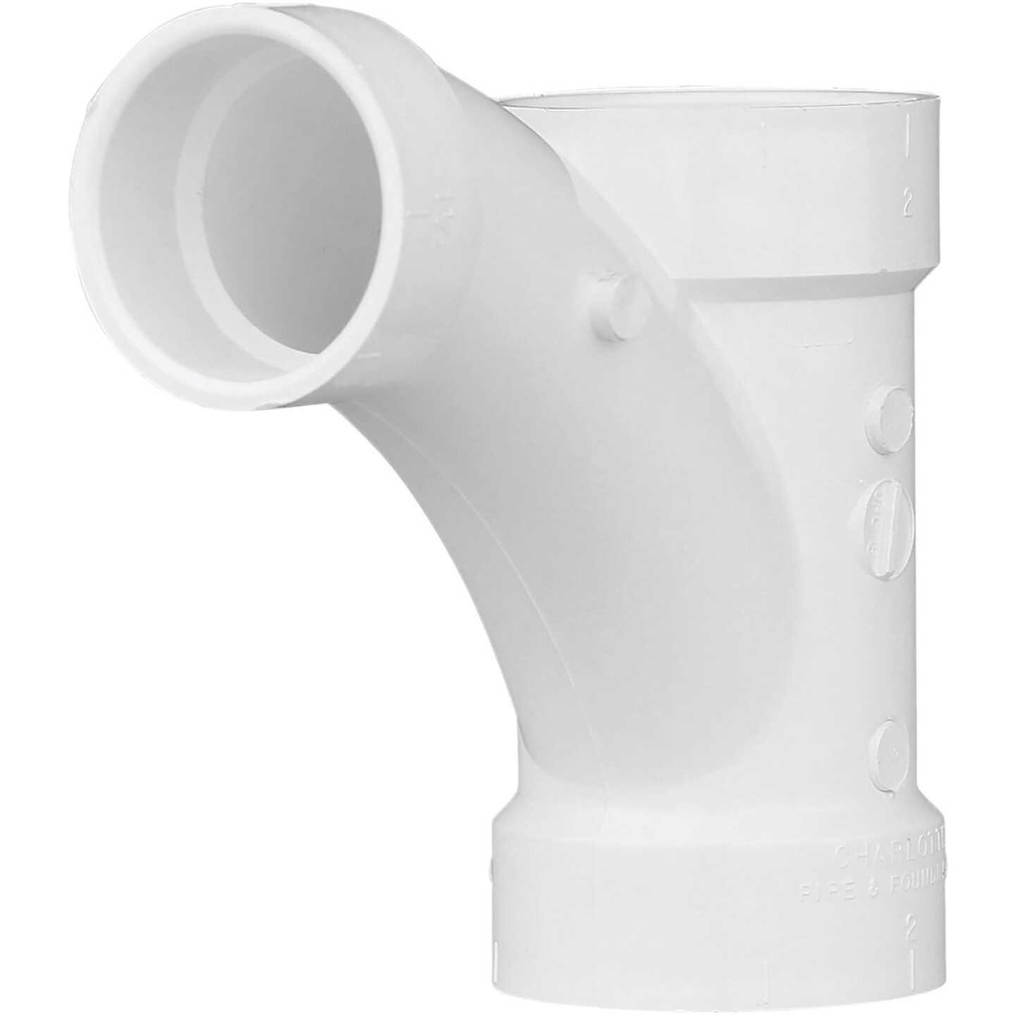Charlotte Pipe 2 In. X 2 In. X 1-1/2 In. Reducing Tee-Wye PVC Tee Image 1